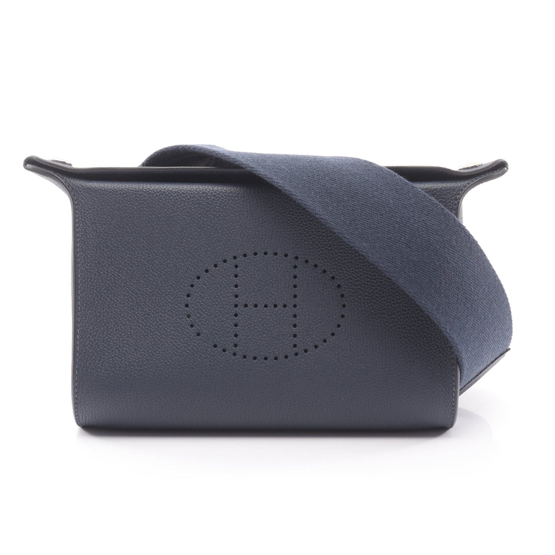 ヴィド ポッシュ ブルーニュイ ショルダーバッグ トゴ ネイビー シルバー金具 K刻印 エルメス バッグ HERMES
