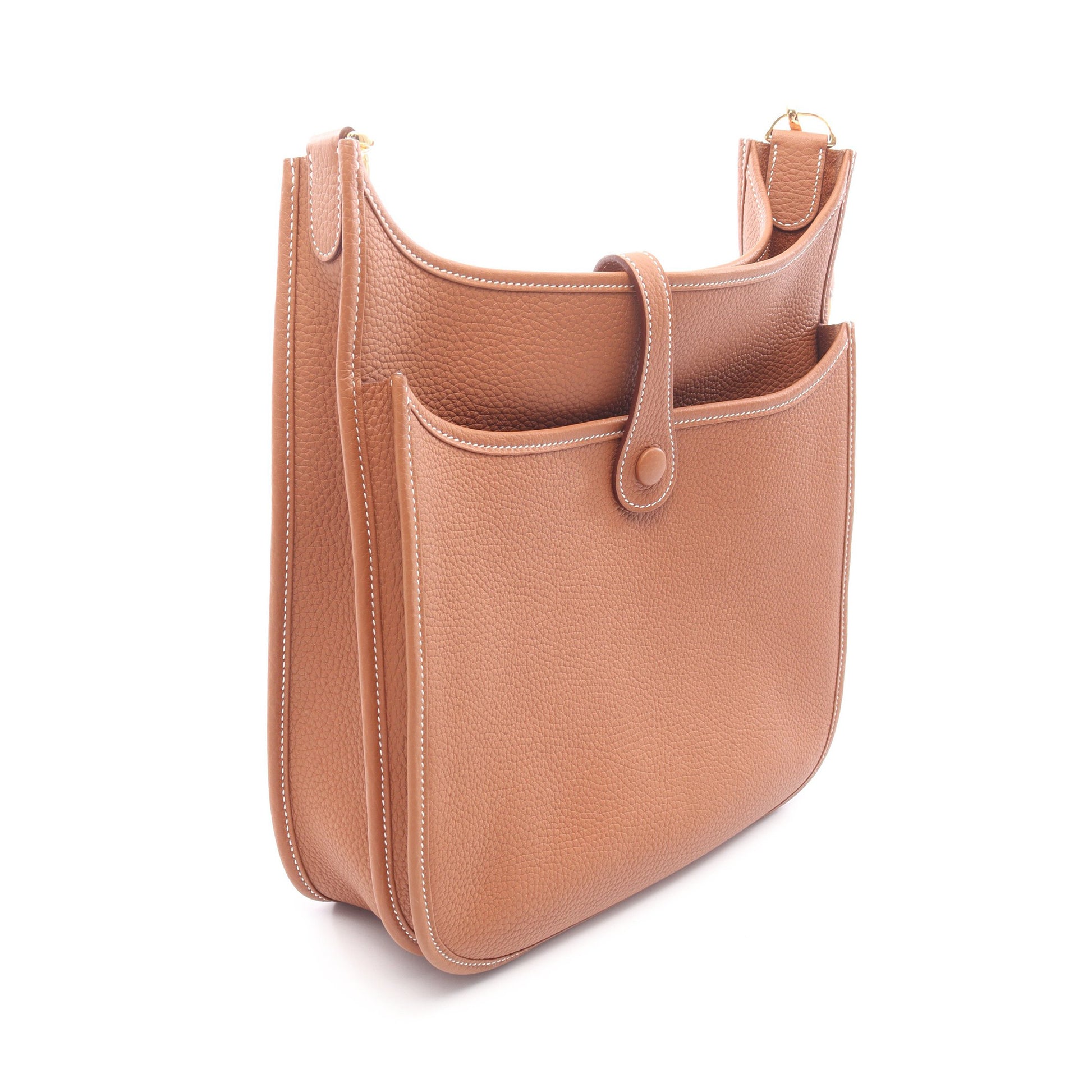 エヴリン 3 トロワ PM ゴールド ショルダーバッグ トリヨンクレマンス ブラウン ゴールド金具 K刻印 エルメス バッグ HERMES