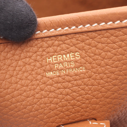 エヴリン 3 トロワ PM ゴールド ショルダーバッグ トリヨンクレマンス ブラウン ゴールド金具 K刻印 エルメス バッグ HERMES