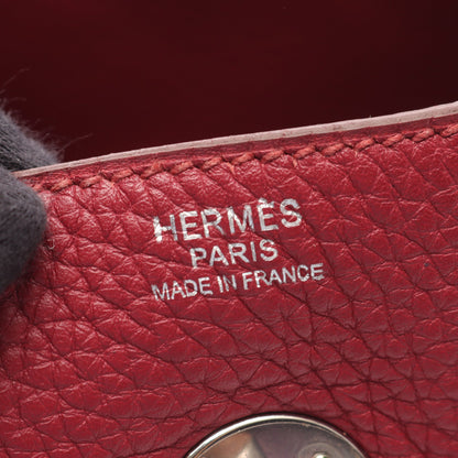 リンディ30 ショルダーバッグ トリヨンクレマンス バーガンディ シルバー金具 T刻印 エルメス バッグ HERMES