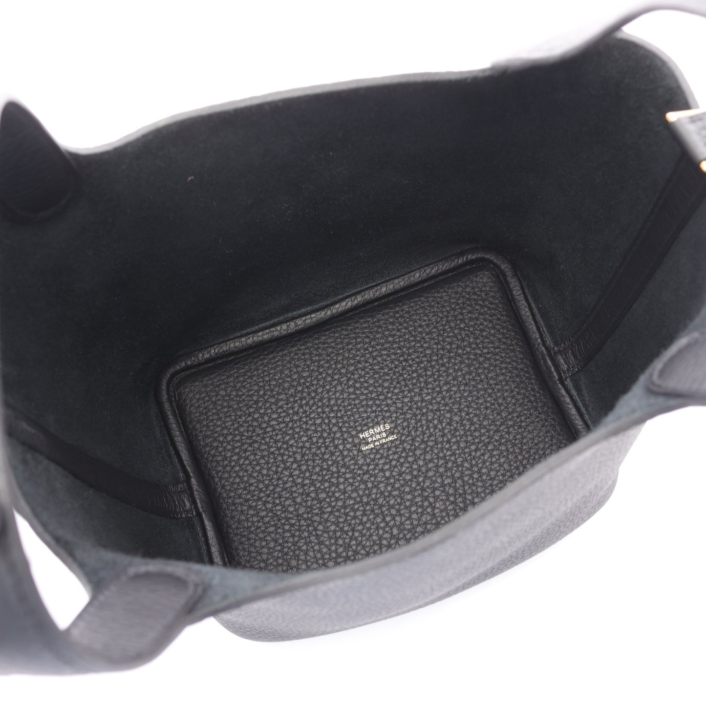 ピコタンロックPM ハンドバッグ トリヨンクレマンス ブラック ゴールド金具 G刻印 エルメス バッグ HERMES