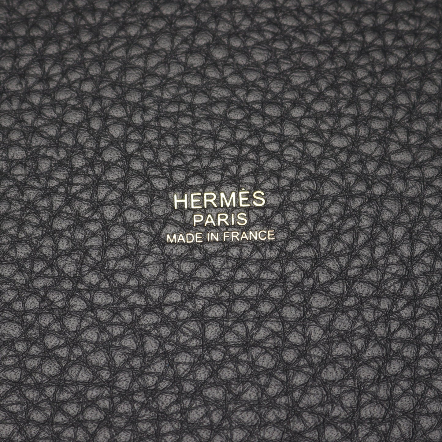 ピコタンロックPM ハンドバッグ トリヨンクレマンス ブラック ゴールド金具 G刻印 エルメス バッグ HERMES