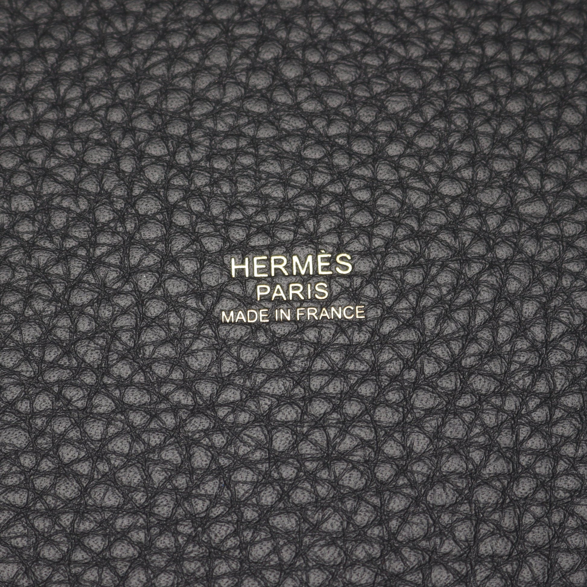 ピコタンロックPM ハンドバッグ トリヨンクレマンス ブラック ゴールド金具 G刻印 エルメス バッグ HERMES