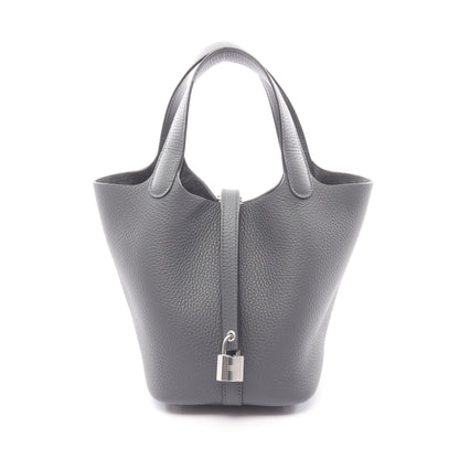ピコタンロックPM アルドワーズ ハンドバッグ トリヨンクレマンス ダークグレー シルバー金具 K刻印 エルメス バッグ HERMES