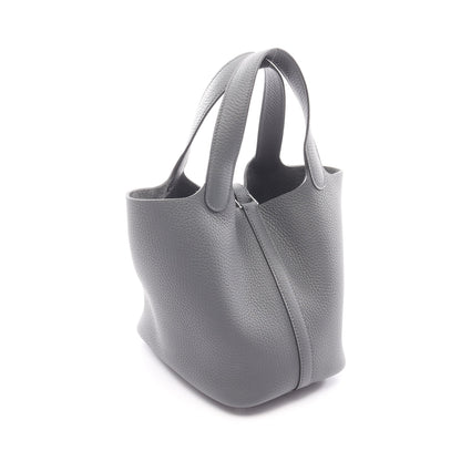 ピコタンロックPM アルドワーズ ハンドバッグ トリヨンクレマンス ダークグレー シルバー金具 K刻印 エルメス バッグ HERMES