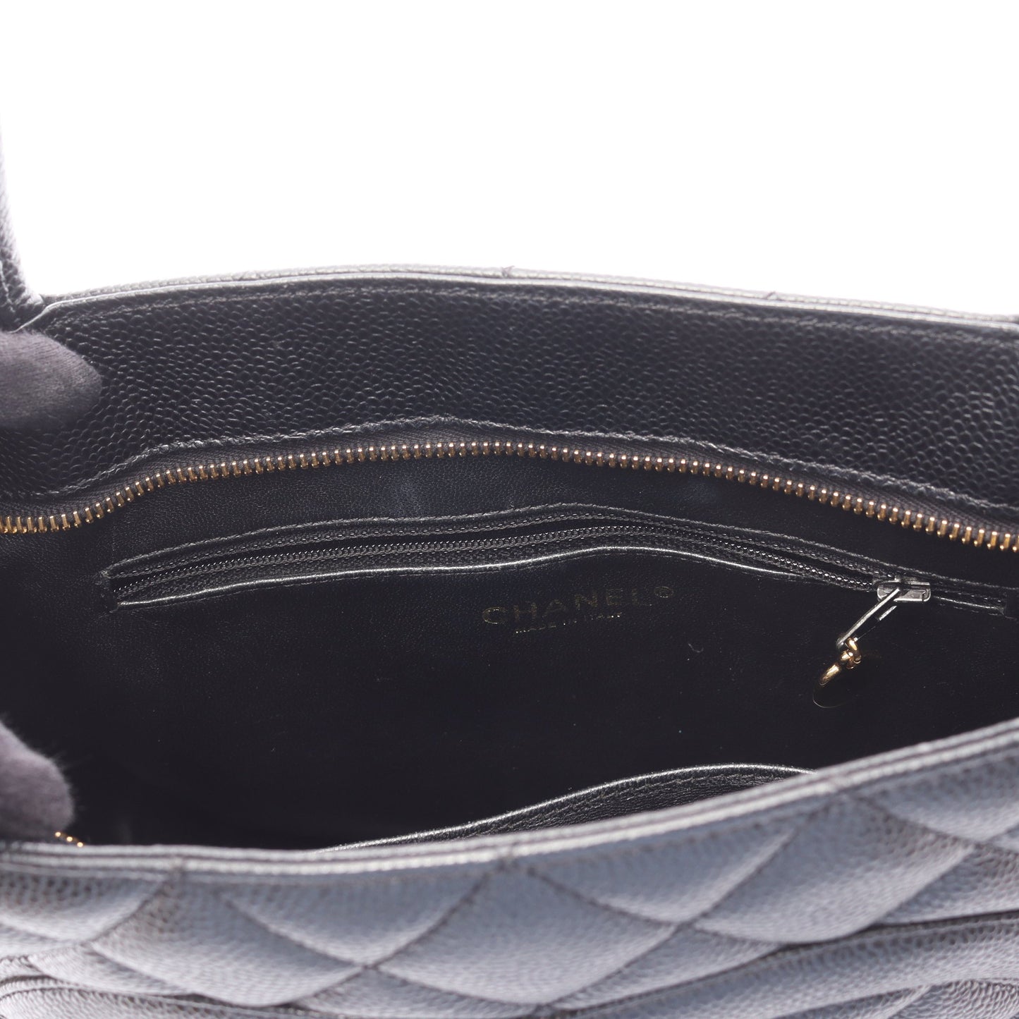 復刻トート ハンドバッグ トートバッグ キャビアスキン ブラック ゴールド金具 シャネル バッグ CHANEL
