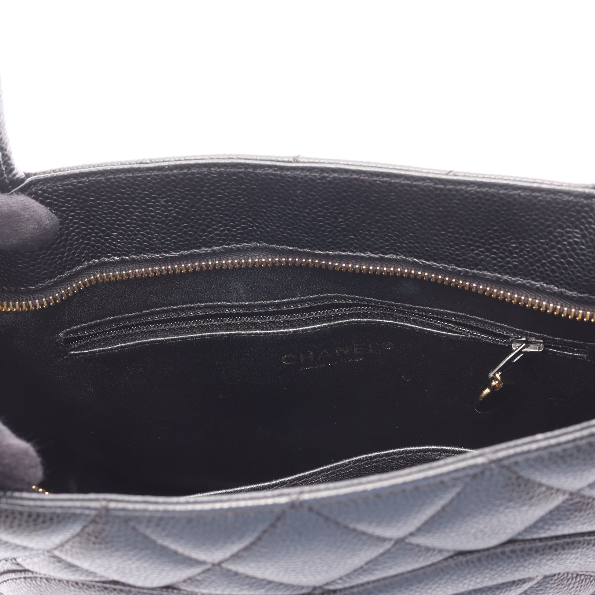 復刻トート ハンドバッグ トートバッグ キャビアスキン ブラック ゴールド金具 シャネル バッグ CHANEL