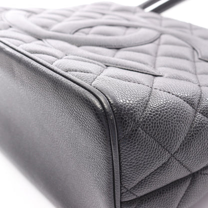 復刻トート ハンドバッグ トートバッグ キャビアスキン ブラック ゴールド金具 シャネル バッグ CHANEL