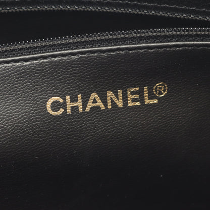 トリプルココマーク チェーンショルダーバッグ チェーントートバッグ キャビアスキン ブラック ゴールド金具 シャネル バッグ CHANEL