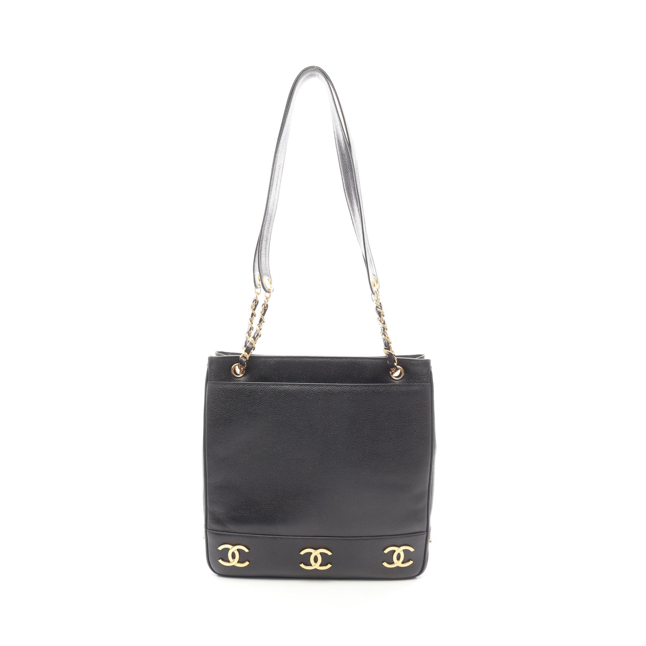 (ID 250)【CHANEL】シャネル『トリプルココマーク チェーンショルダーバッグ』 トリプルココマーク チェーンショルダーバッグ チェーントートバッグ