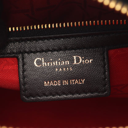 レディディオール ラージ カナージュ 2WAY ハンドバッグ レザー ブラック クリスチャンディオール バッグ Christian Dior