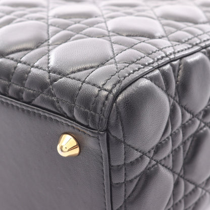 レディディオール ラージ カナージュ 2WAY ハンドバッグ レザー ブラック クリスチャンディオール バッグ Christian Dior