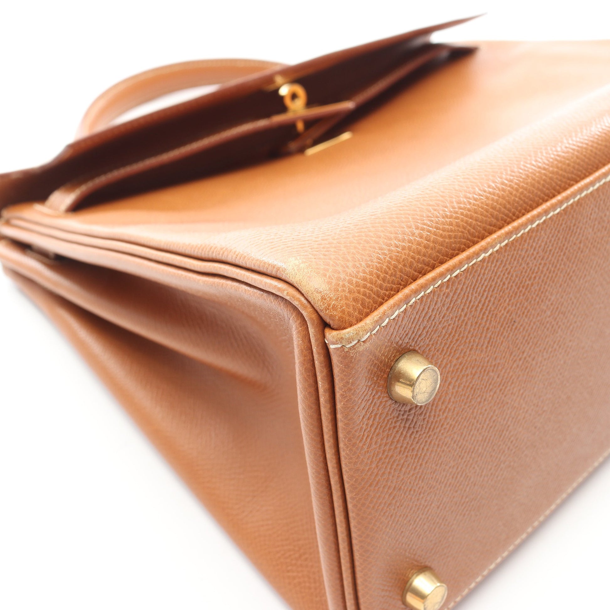 ケリー32 ゴールド 内縫い 2WAY ハンドバッグ クシュベル ゴールド ゴールド金具 ○Z刻印 エルメス バッグ HERMES