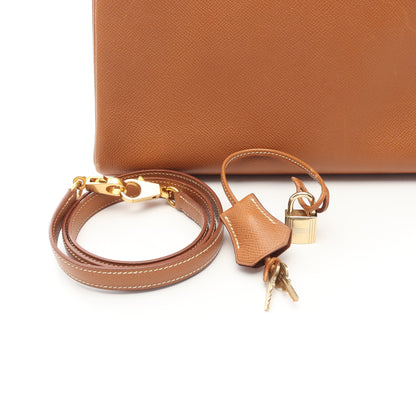 ケリー32 ゴールド 内縫い 2WAY ハンドバッグ クシュベル ゴールド ゴールド金具 ○Z刻印 エルメス バッグ HERMES