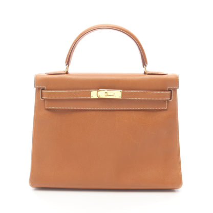 ケリー32 ゴールド 内縫い 2WAY ハンドバッグ クシュベル ゴールド ゴールド金具 ○Z刻印 エルメス バッグ HERMES