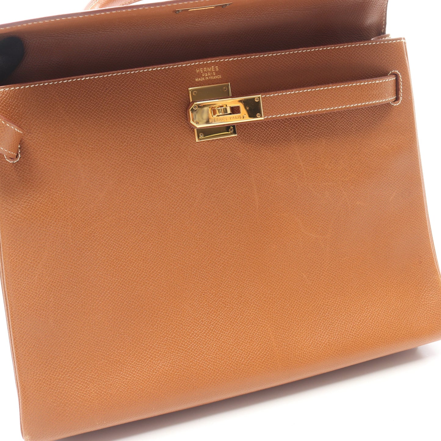 ケリー32 ゴールド 内縫い 2WAY ハンドバッグ クシュベル ゴールド ゴールド金具 ○Z刻印 エルメス バッグ HERMES