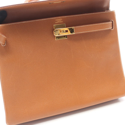 ケリー32 ゴールド 内縫い 2WAY ハンドバッグ クシュベル ゴールド ゴールド金具 ○Z刻印 エルメス バッグ HERMES