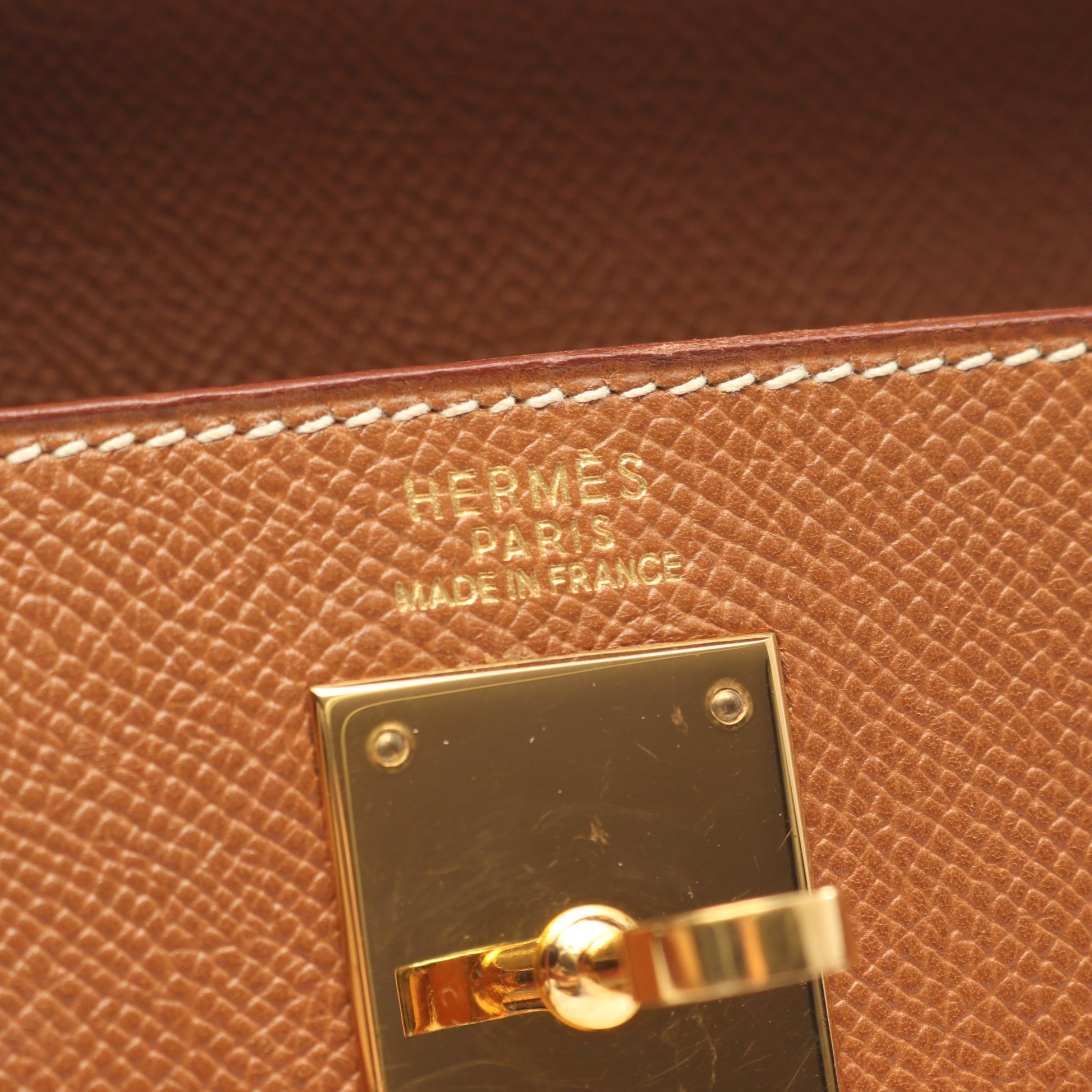 ケリー32 ゴールド 内縫い 2WAY ハンドバッグ クシュベル ゴールド ゴールド金具 ○Z刻印 エルメス バッグ HERMES