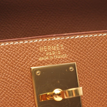 ケリー32 ゴールド 内縫い 2WAY ハンドバッグ クシュベル ゴールド ゴールド金具 ○Z刻印 エルメス バッグ HERMES