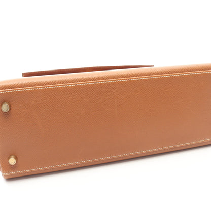 ケリー32 ゴールド 内縫い 2WAY ハンドバッグ クシュベル ゴールド ゴールド金具 ○Z刻印 エルメス バッグ HERMES