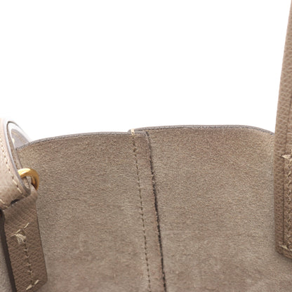 バーティカル スモール カバ 2WAY ハンドバッグ トートバッグ レザー グレーベージュ セリーヌ バッグ CELINE