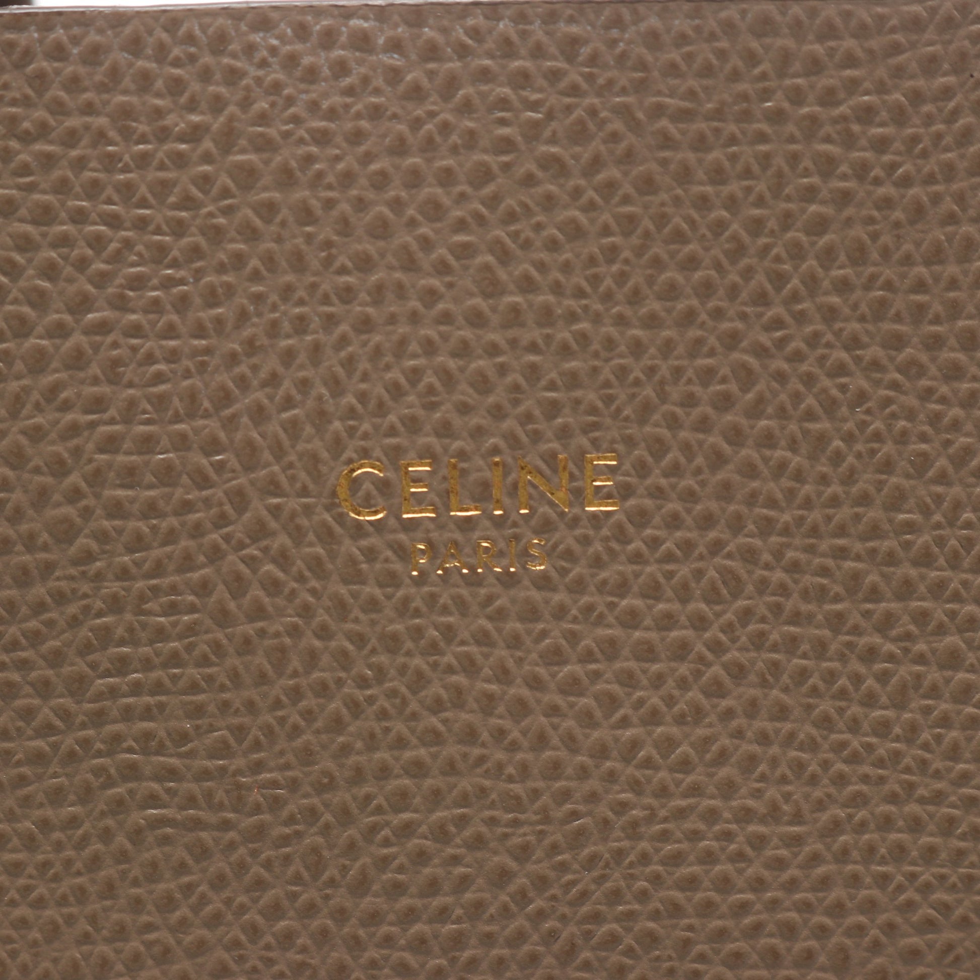 バーティカル スモール カバ 2WAY ハンドバッグ トートバッグ レザー グレーベージュ セリーヌ バッグ CELINE