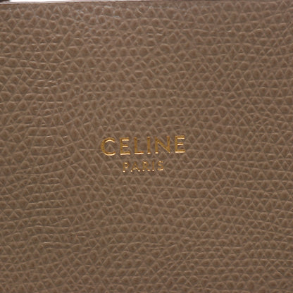 バーティカル スモール カバ 2WAY ハンドバッグ トートバッグ レザー グレーベージュ セリーヌ バッグ CELINE