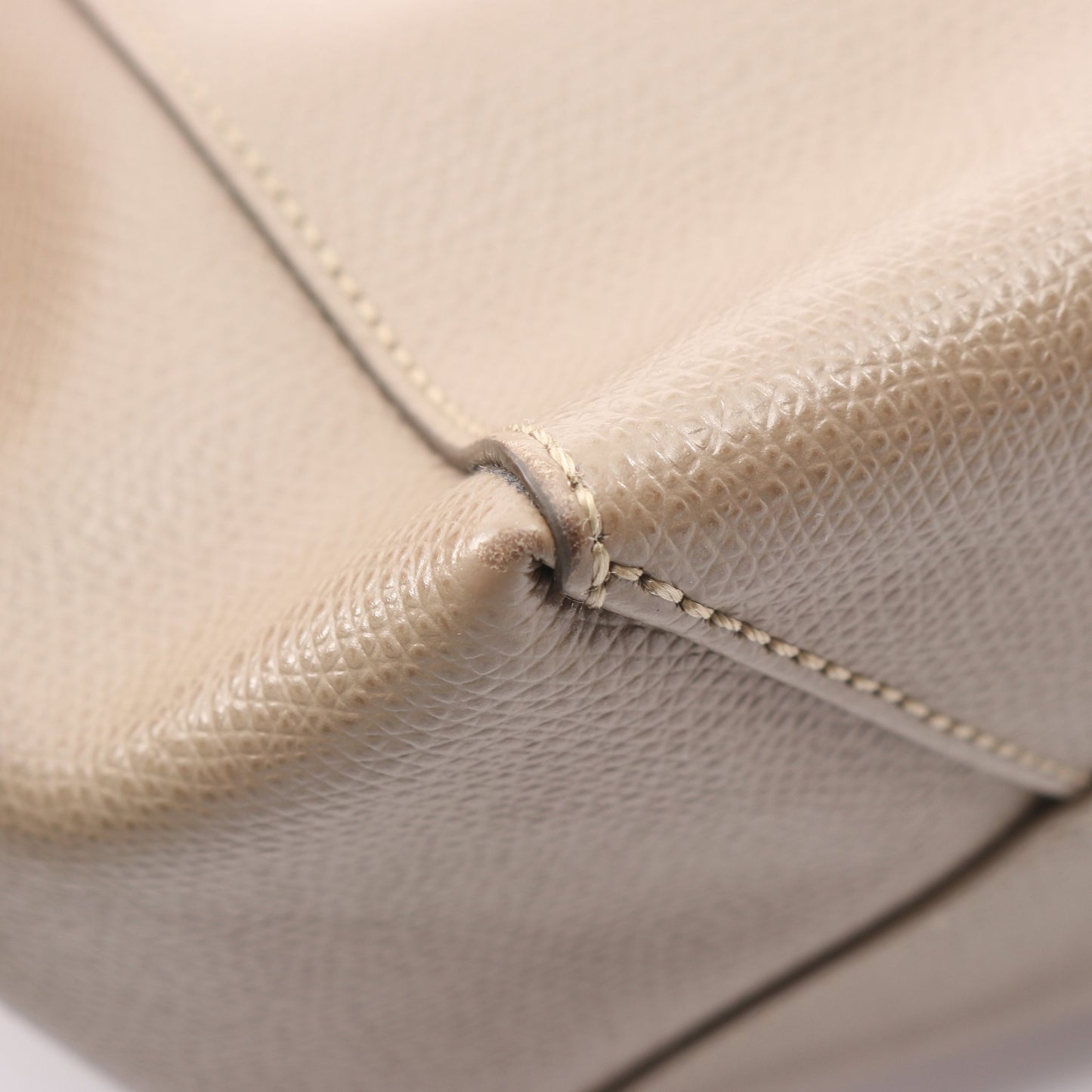 バーティカル スモール カバ 2WAY ハンドバッグ トートバッグ レザー グレーベージュ セリーヌ バッグ CELINE