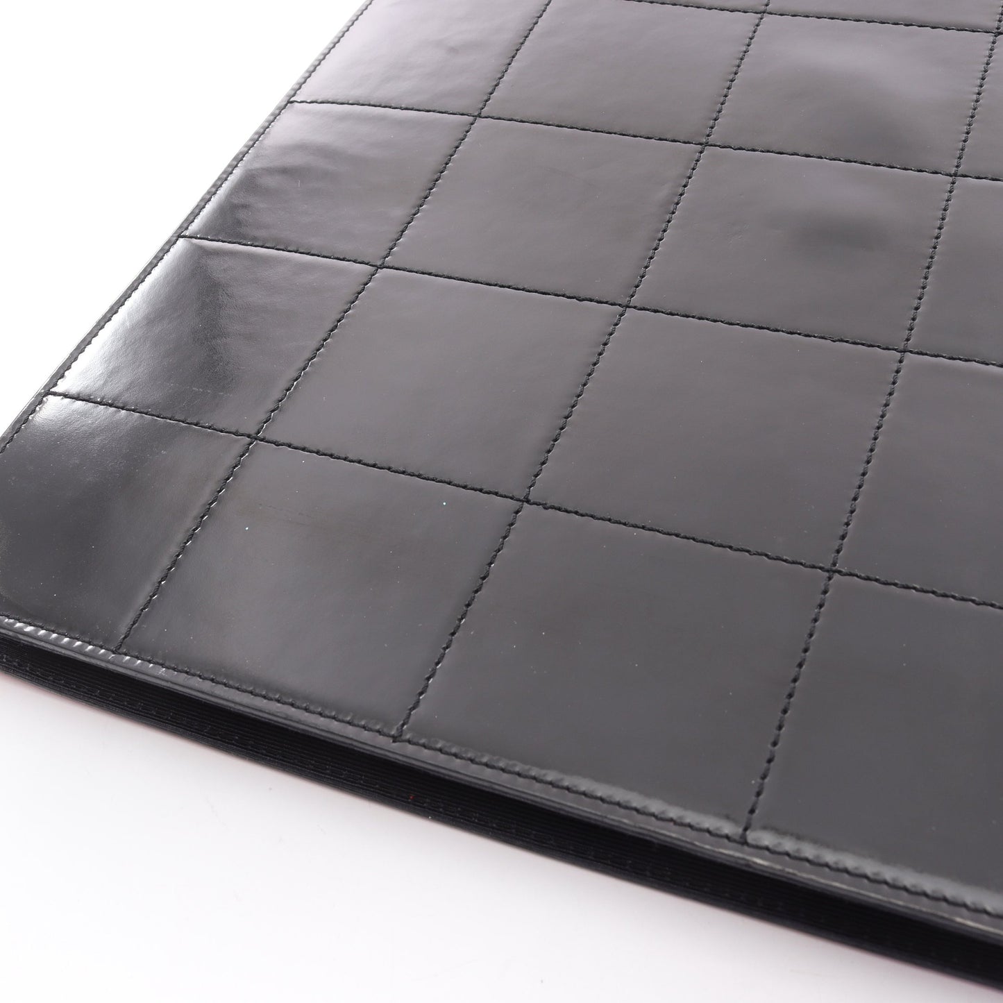 ココシャネル マドモアゼル チョコバー ブラック金具 ハンドバッグ トートバッグ エナメルレザー レザー レッド マルチカラー シャネル バッグ CHANEL