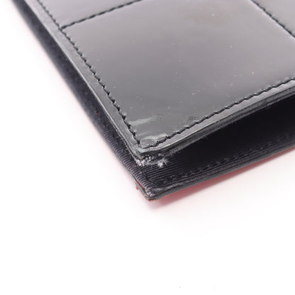 ココシャネル マドモアゼル チョコバー ブラック金具 ハンドバッグ トートバッグ エナメルレザー レザー レッド マルチカラー シャネル バッグ CHANEL