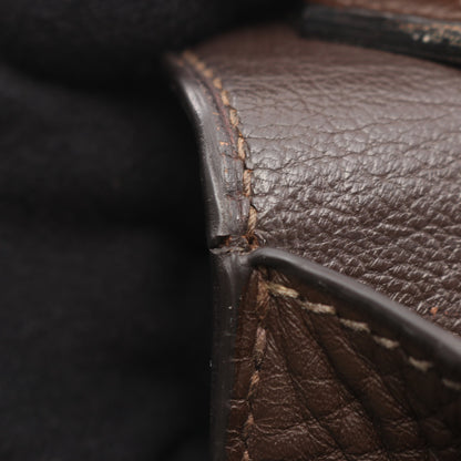 ジプシエール37 ショコラ ショルダーバッグ フィヨルド ダークブラウン シルバー金具 □L刻印 エルメス バッグ HERMES