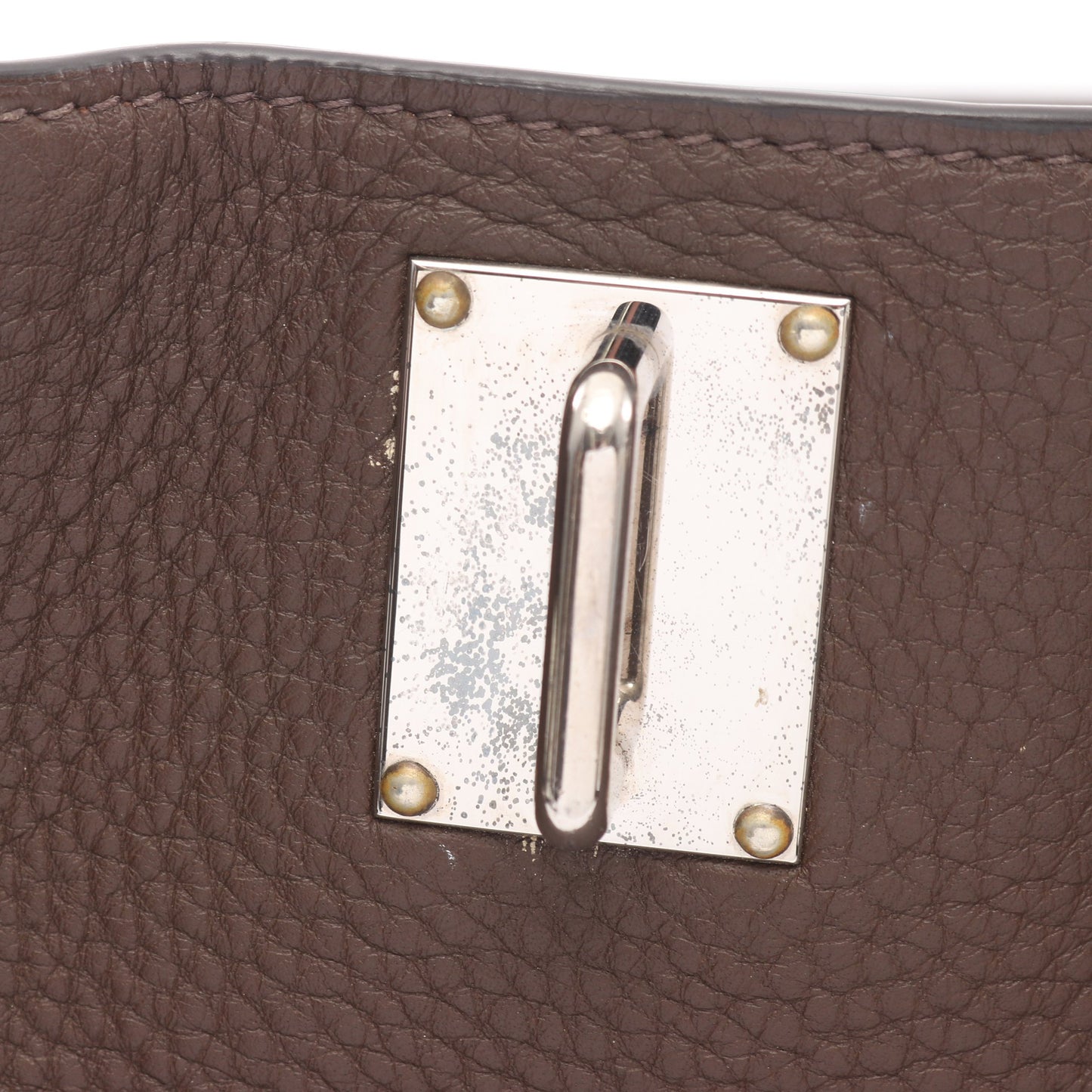 ジプシエール37 ショコラ ショルダーバッグ フィヨルド ダークブラウン シルバー金具 □L刻印 エルメス バッグ HERMES
