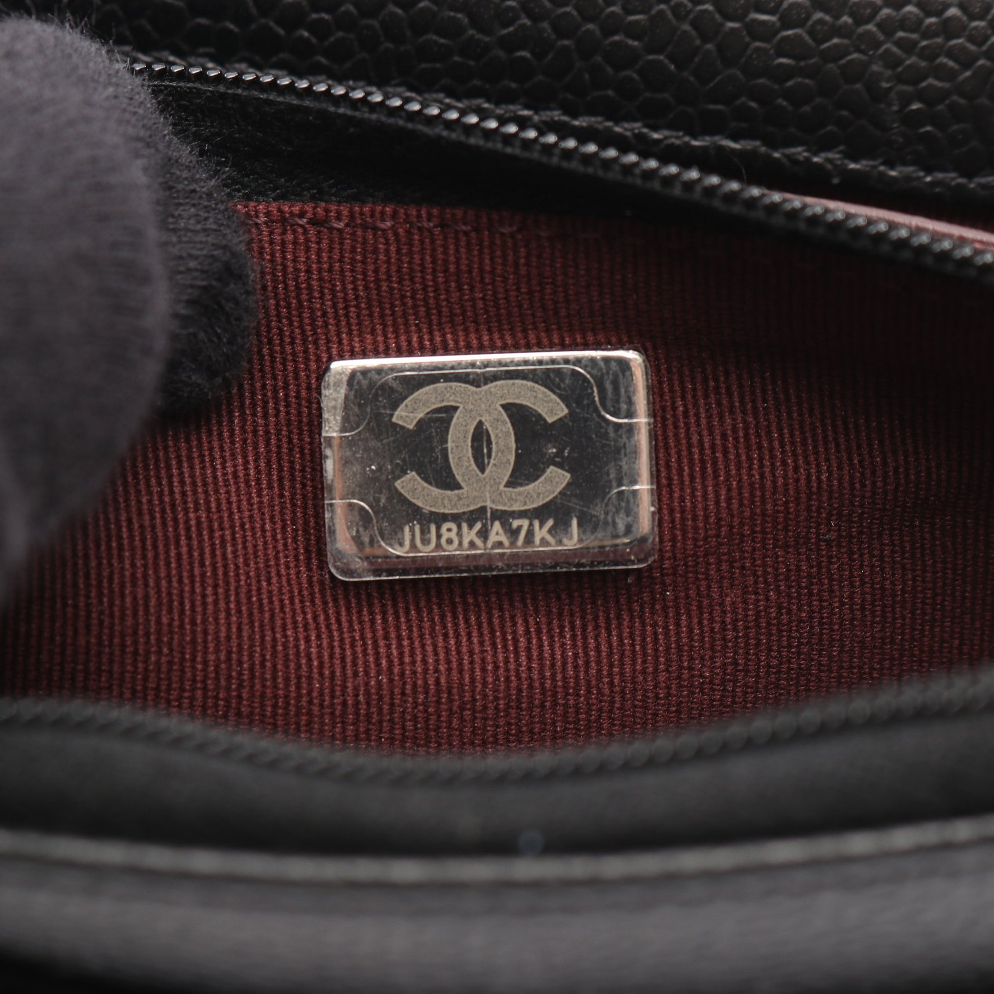 マトラッセ チェーンウォレット キャビアスキン ブラック シルバー金具 シャネル バッグ CHANEL