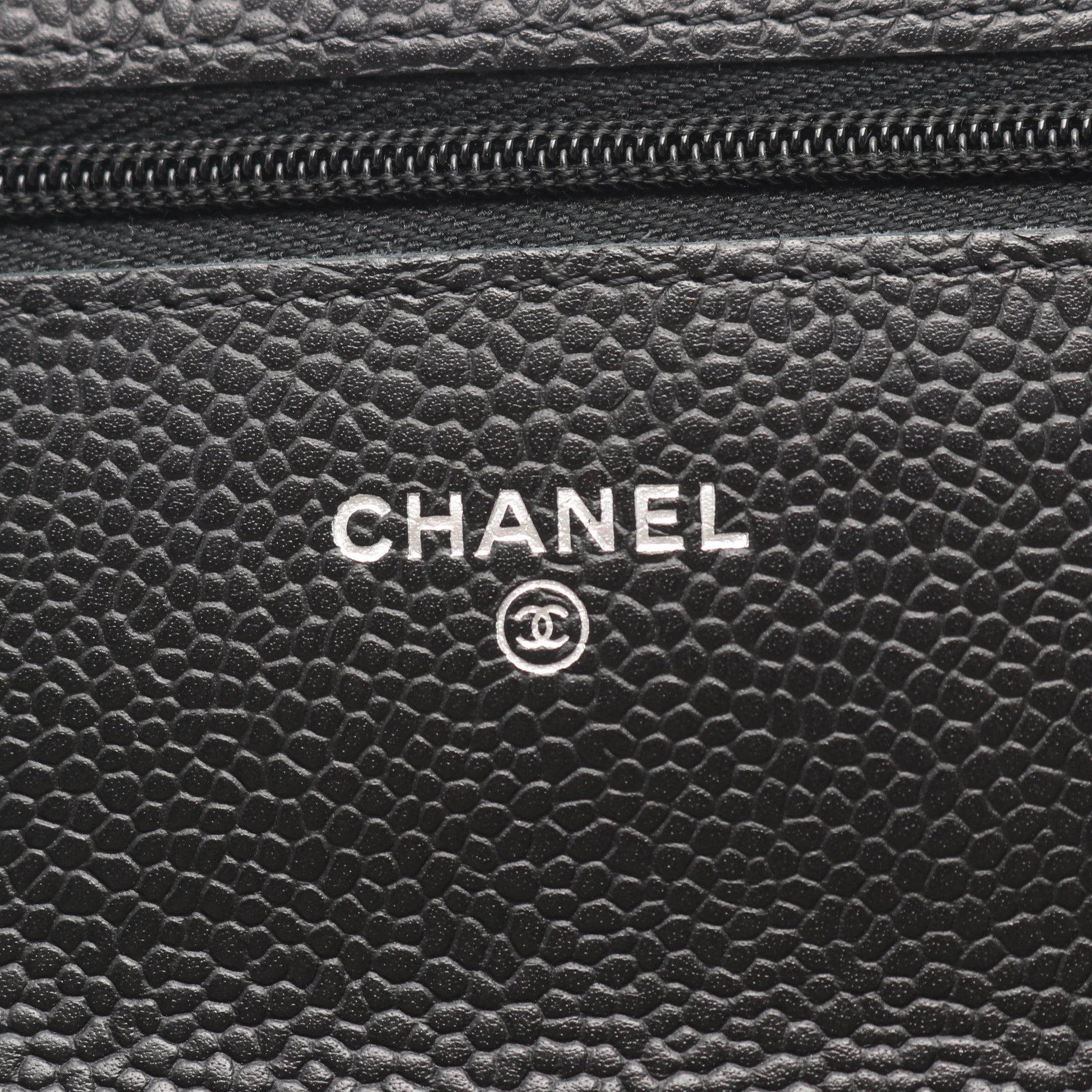 マトラッセ チェーンウォレット キャビアスキン ブラック シルバー金具 シャネル バッグ CHANEL