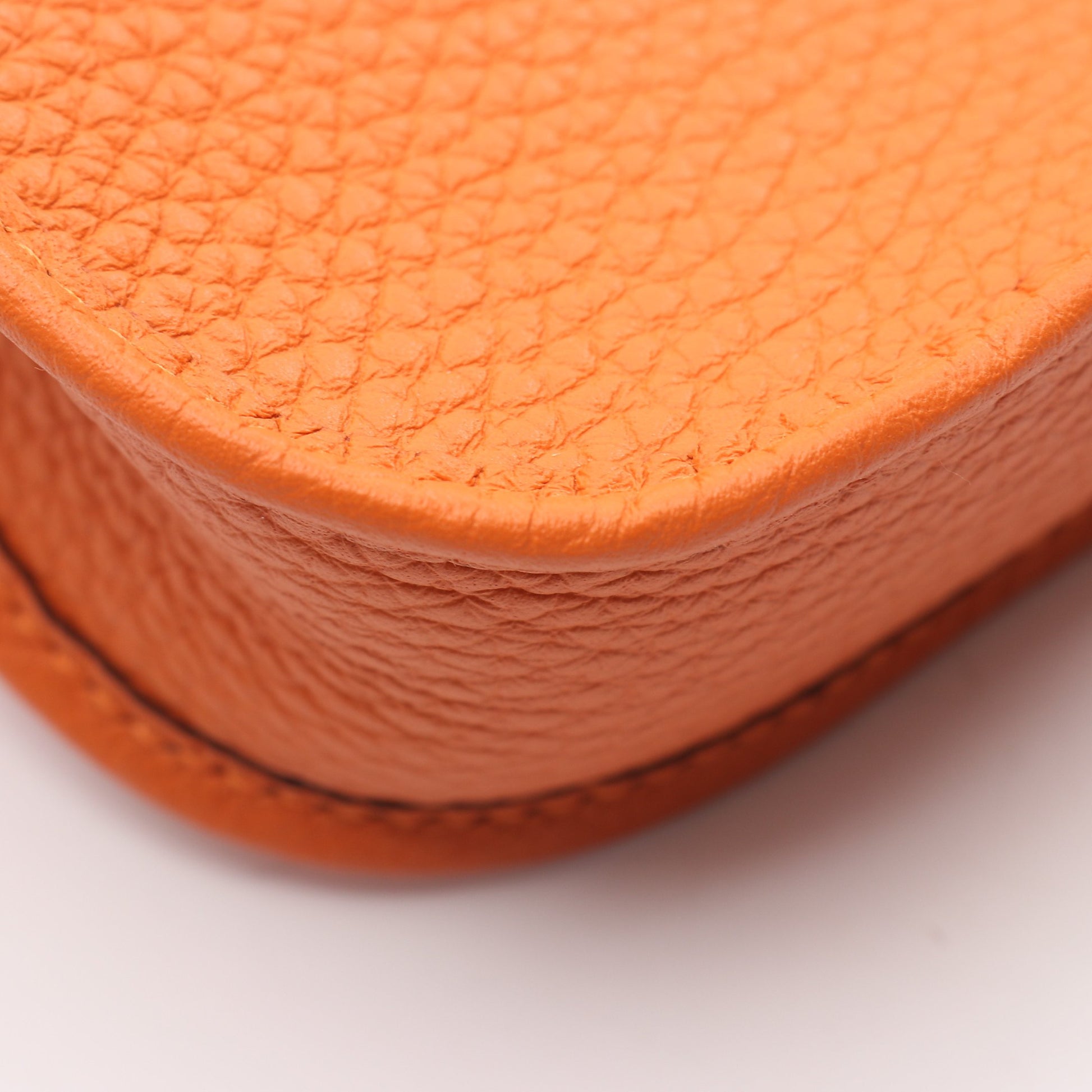 エヴリンTPM ショルダーバッグ トリヨンクレマンス オレンジ シルバー金具 K刻印 エルメス バッグ HERMES