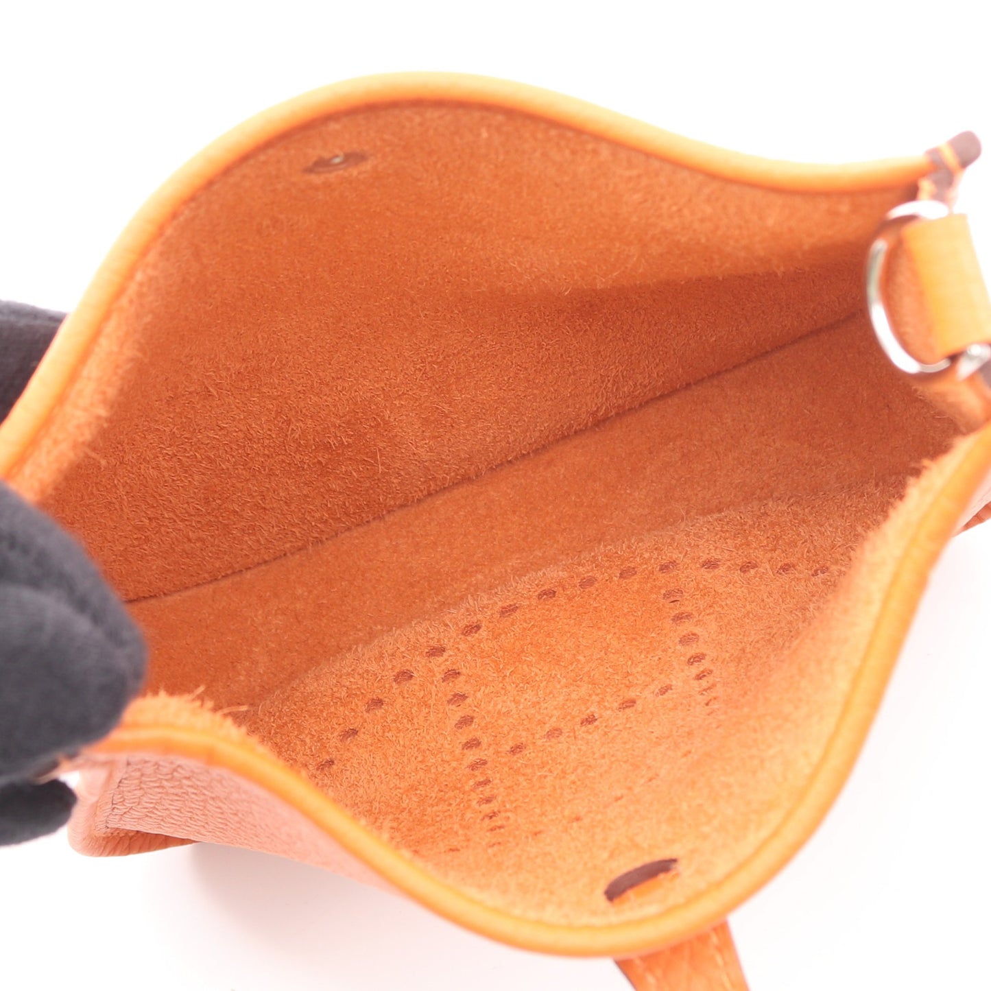 エヴリンTPM ショルダーバッグ トリヨンクレマンス オレンジ シルバー金具 K刻印 エルメス バッグ HERMES