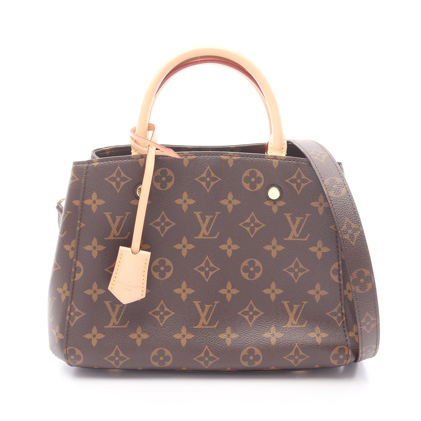 モンテーニュBB モノグラム 2WAY ハンドバッグ PVC レザー ブラウン ルイヴィトン バッグ LOUIS VUITTON