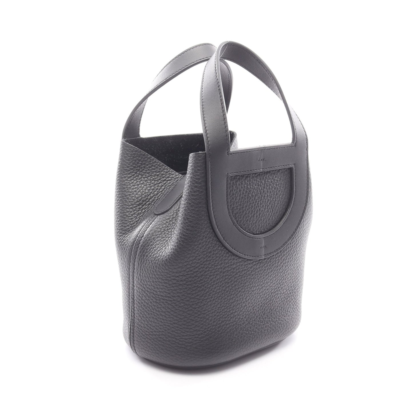 インザループ18 ハンドバッグ トリヨンクレマンス ブラック シルバー金具 W刻印 エルメス バッグ HERMES