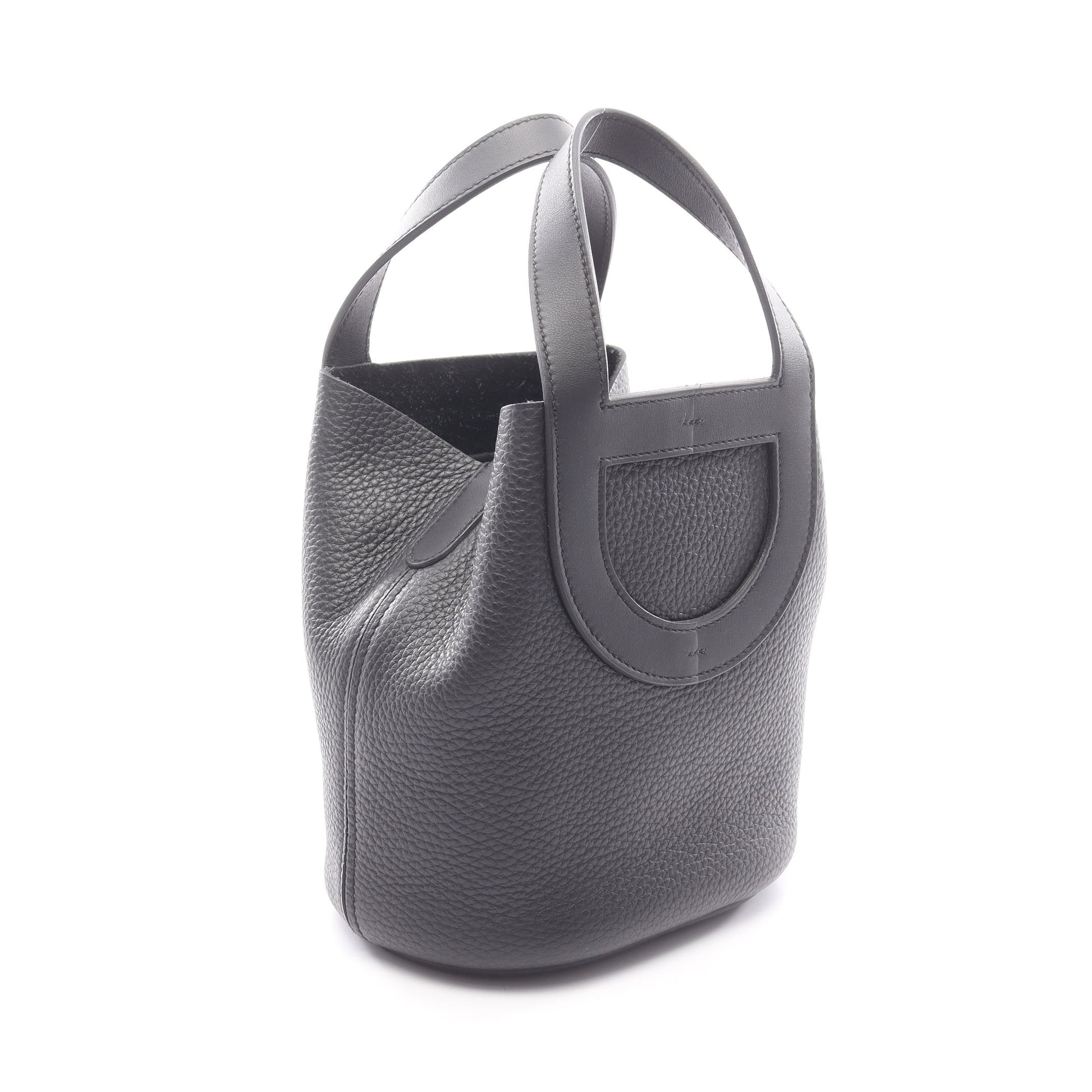 インザループ18 ハンドバッグ トリヨンクレマンス ブラック シルバー金具 W刻印 エルメス バッグ HERMES