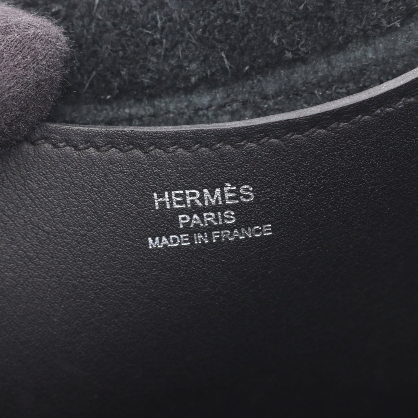 インザループ18 ハンドバッグ トリヨンクレマンス ブラック シルバー金具 W刻印 エルメス バッグ HERMES