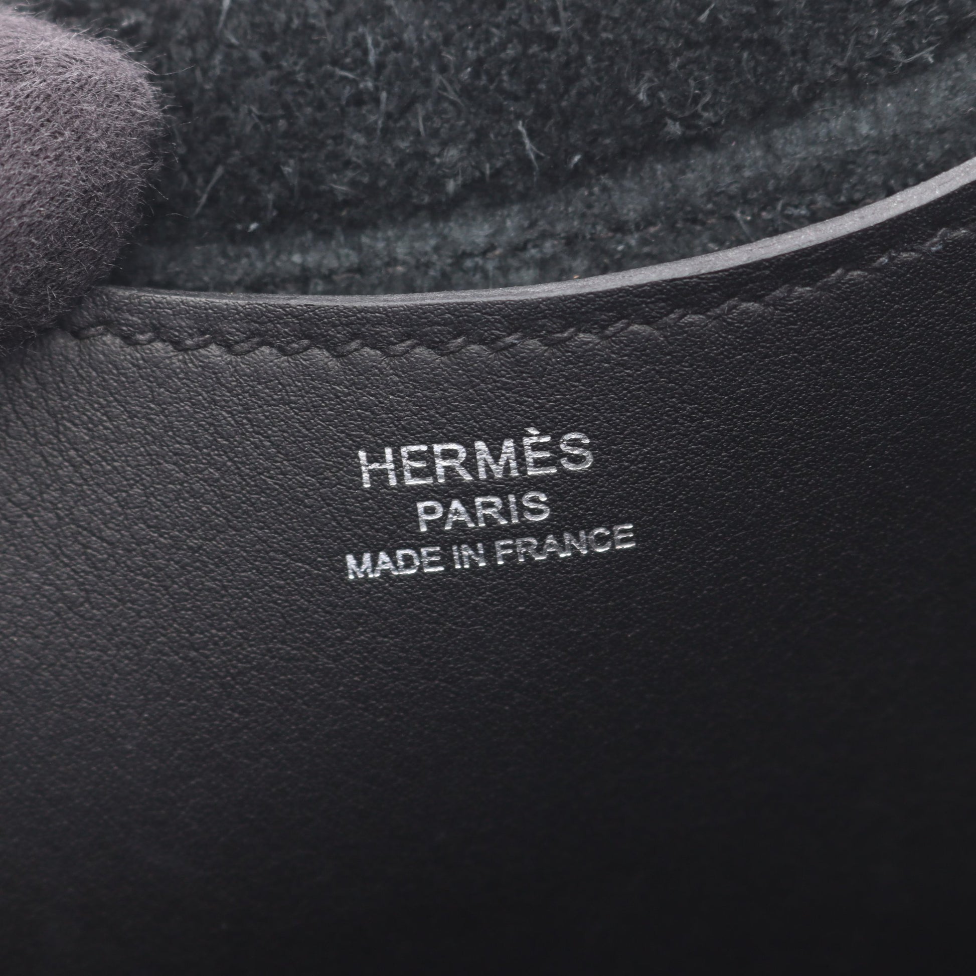 インザループ18 ハンドバッグ トリヨンクレマンス ブラック シルバー金具 W刻印 エルメス バッグ HERMES
