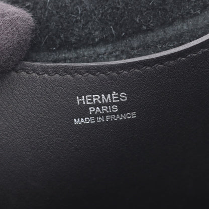 インザループ18 ハンドバッグ トリヨンクレマンス ブラック シルバー金具 W刻印 エルメス バッグ HERMES