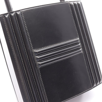 カデナ ケリー ハンドバッグ ボックスカーフ ブラック ゴールド金具 エルメス バッグ HERMES