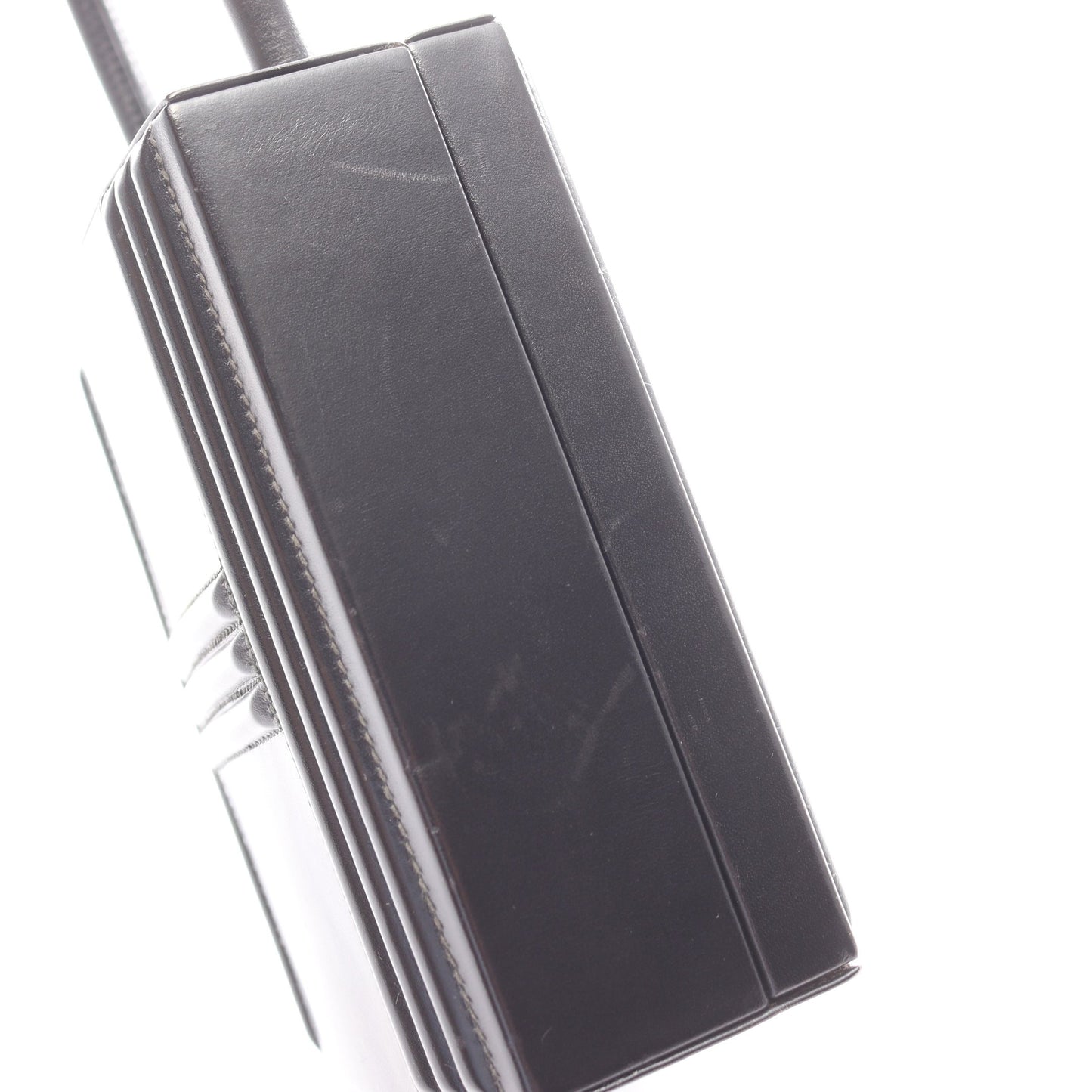 カデナ ケリー ハンドバッグ ボックスカーフ ブラック ゴールド金具 エルメス バッグ HERMES