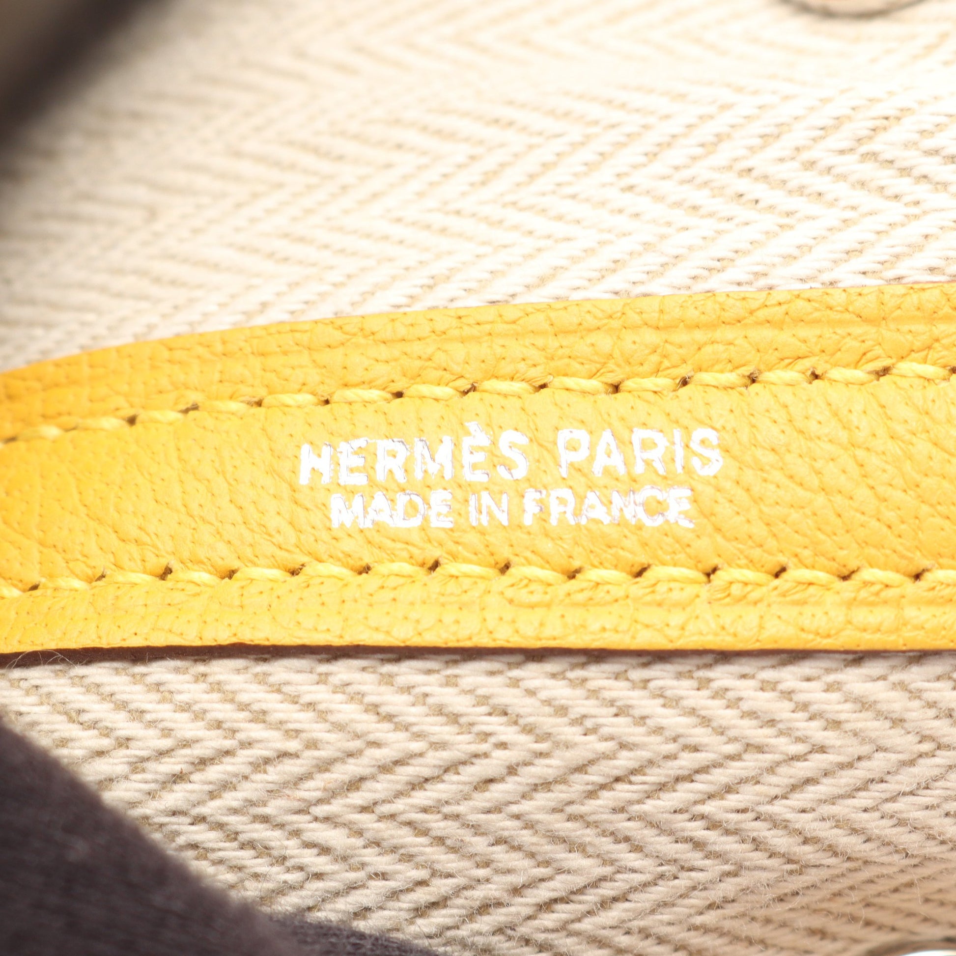 ガーデンパーティTPM ソレイユ ハンドバッグ トートバッグ ネゴンダ イエロー シルバー金具 □M刻印 エルメス バッグ HERMES