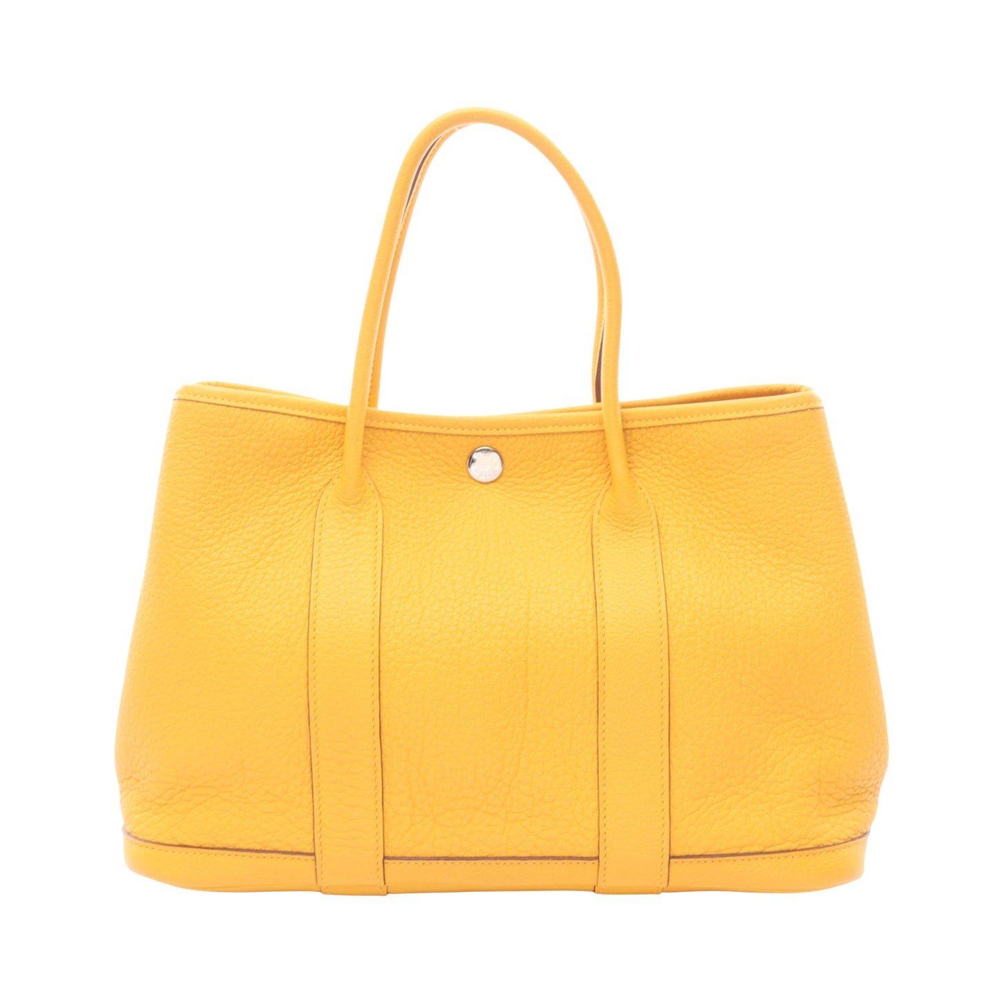 ガーデンパーティTPM ソレイユ ハンドバッグ トートバッグ ネゴンダ イエロー シルバー金具 □M刻印 エルメス バッグ HERMES