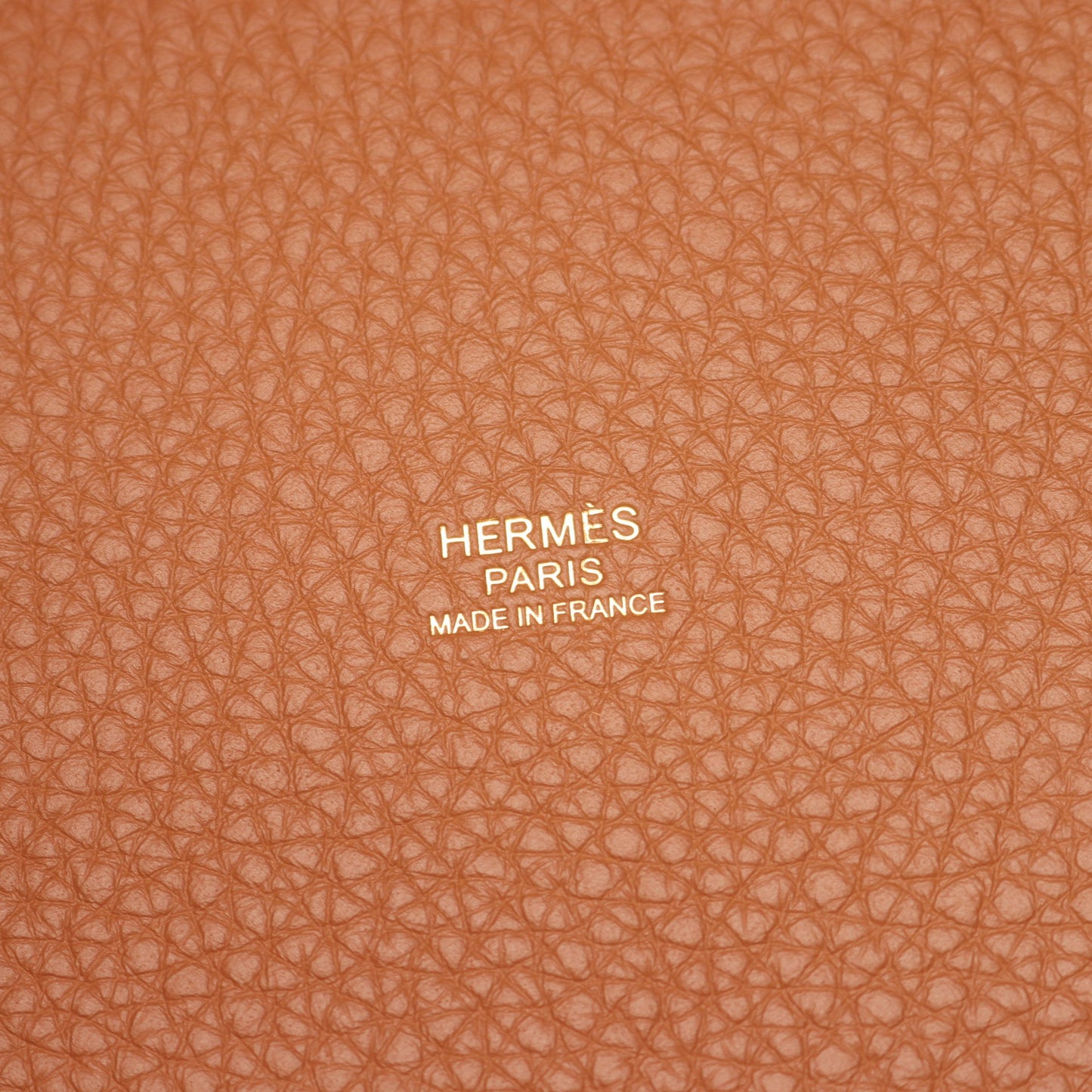 ピコタンロックPM ゴールド ハンドバッグ トリヨンクレマンス ブラウン ゴールド金具 G刻印 エルメス バッグ HERMES