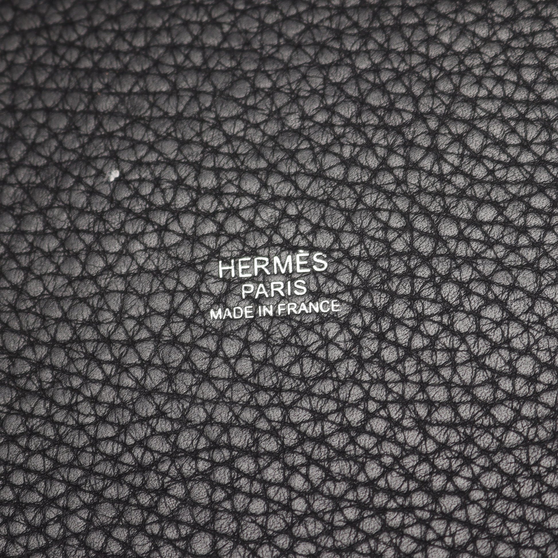 ピコタンロックMM ハンドバッグ トリヨンクレマンス ブラック シルバー金具 C刻印 エルメス バッグ HERMES
