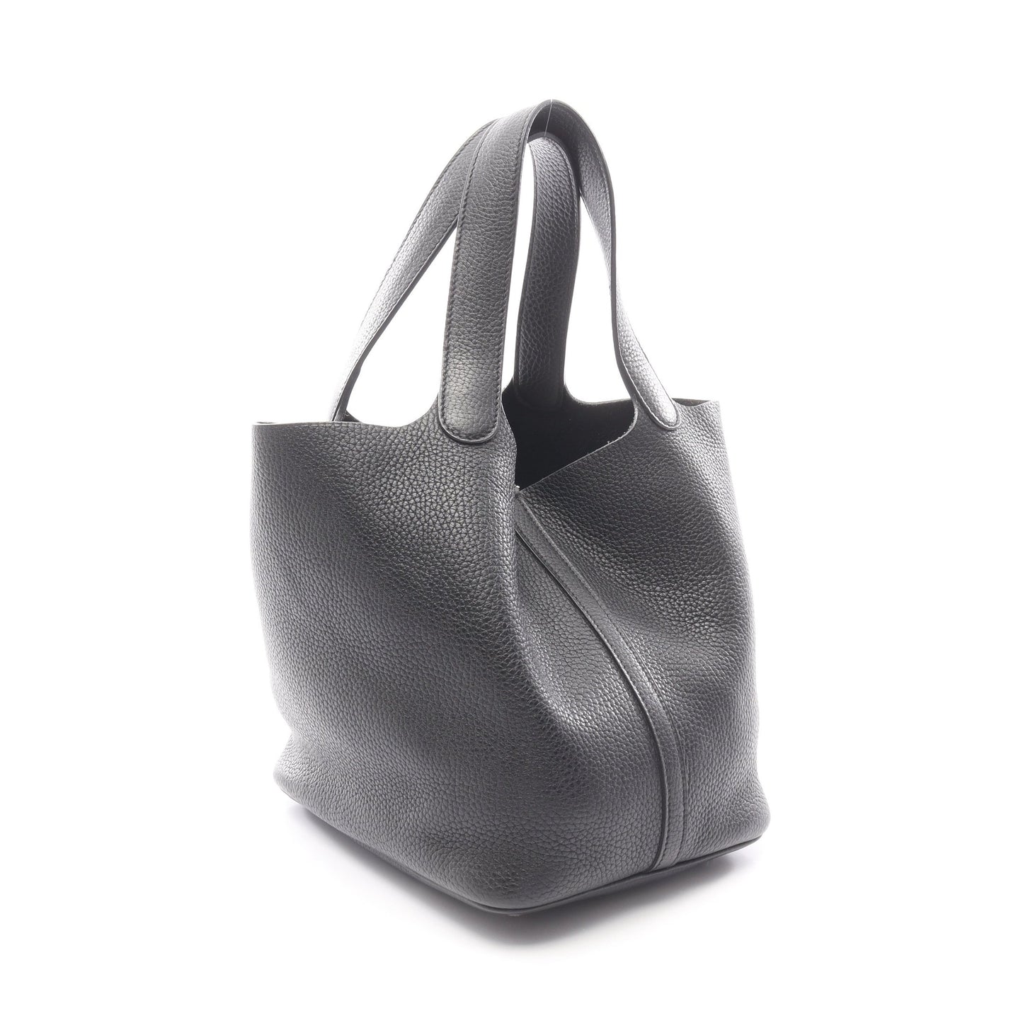 ピコタンロックMM ハンドバッグ トリヨンクレマンス ブラック シルバー金具 C刻印 エルメス バッグ HERMES