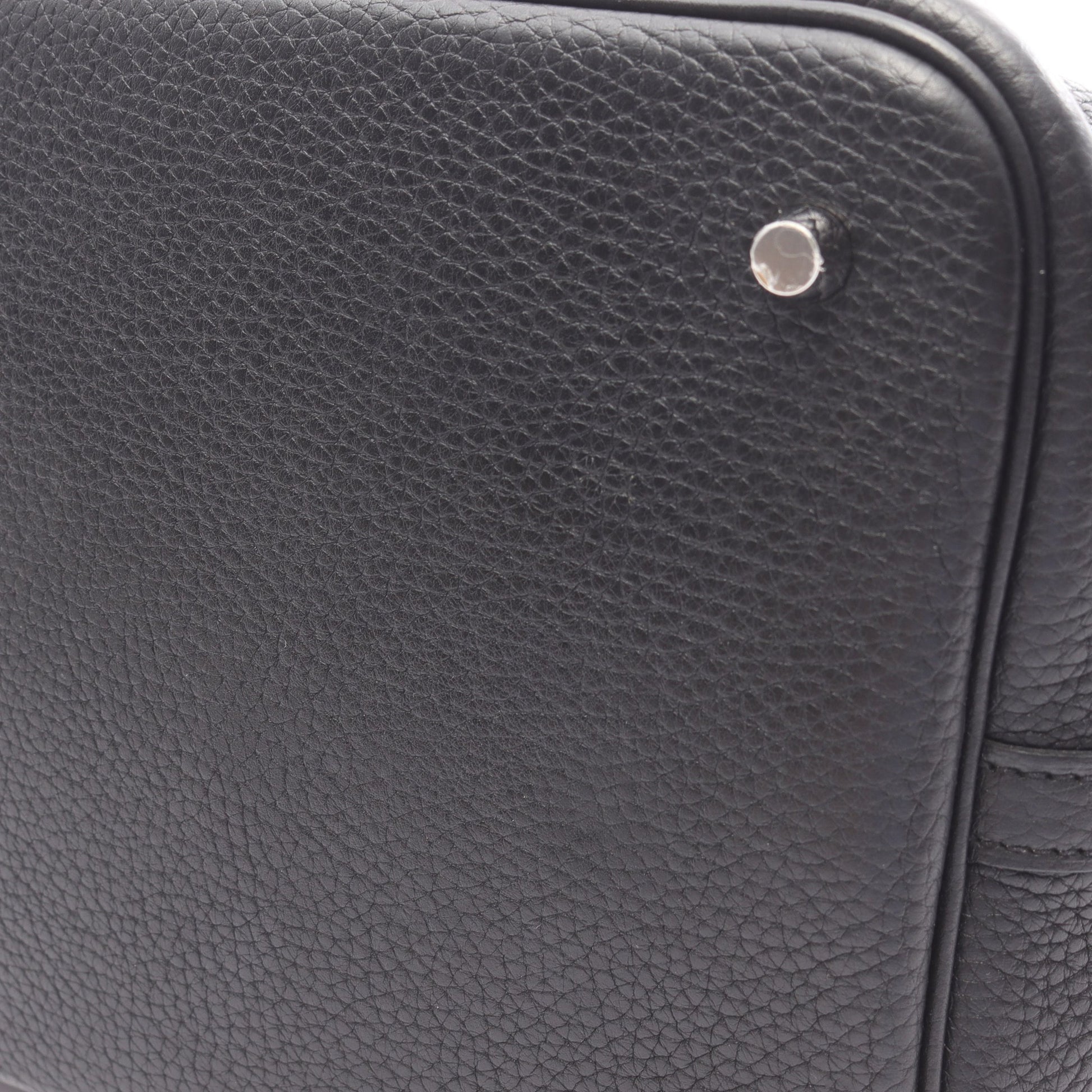 ピコタンロックMM ハンドバッグ トリヨンクレマンス ブラック シルバー金具 C刻印 エルメス バッグ HERMES